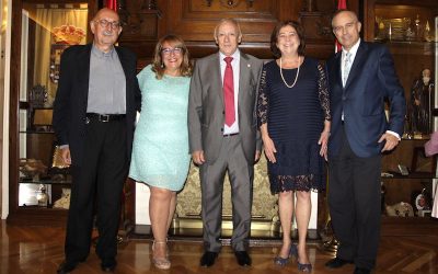 José Mª Varo Capote, galardonado con el Escudo del Centro Riojano,  junto su esposa Concha García Cruz celebraron su 15 aniversario en el CRM.
