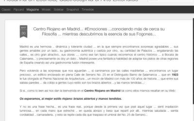 Artículo sobre el Centro Riojano de Madrid
