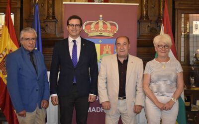 VISITA DE PEDRO LUIS VALENCIAGA MORENO, PRESIDENTE DEL CENTRO RIOJANO DE BUENOS AIRES (ARGENTINA)